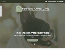 Tablet Screenshot of heartlandanimalclinic.com